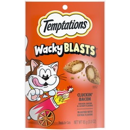 Temptations Wacky Blasts Cat Treats, Cluckin’ Bacon Flavor image