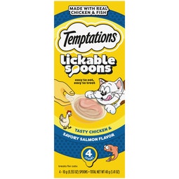 Temptations Lickable Spoons Tasty Chicken and Savory Salmon image