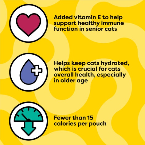 Temptations Lickable Puree Senior Cat Treats, Tasty Chicken Flavor, 4 Count image 1