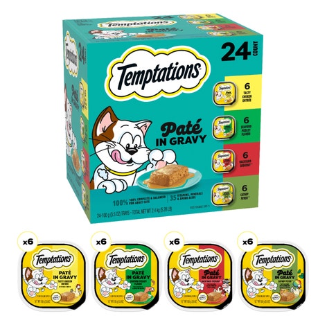 Temptations Pate in Gravy 24 Count Variety Pack image 1