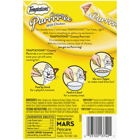 Lickable Puree Chicken Cat Treats image 1