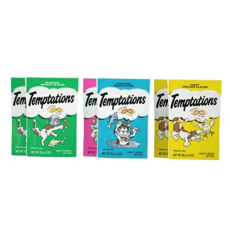 Classic Cat Treats, Tasty Chicken, Seafood Medley, Blissful Catnip & Tempting Tuna image 1