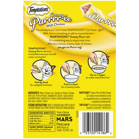 Lickable Puree Chicken Cat Treats image 1