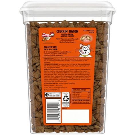 Temptations Wacky Blasts Cat Treats, Cluckin’ Bacon Flavor image 1