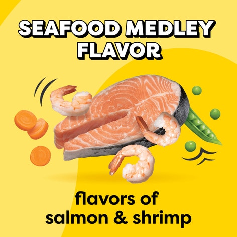 Seafood Medley Flavor Dry Cat Food image 1
