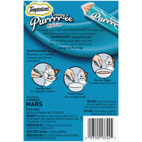 Creamy Puree Tuna Lickable, Squeezable Cat Treats image 1