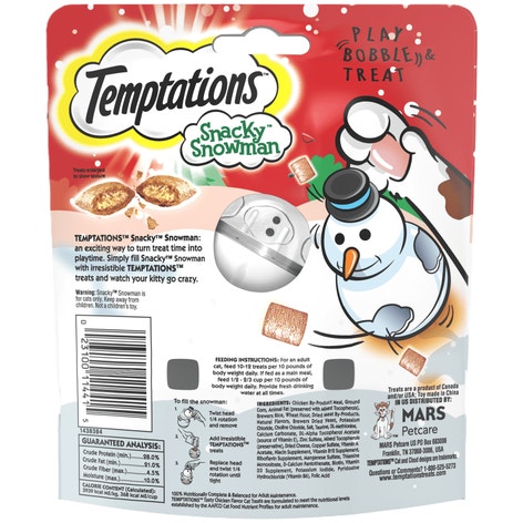 Cat Toy, Snacky Snowman image 1