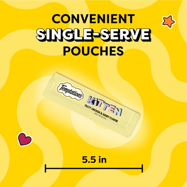 Temptations Lickable Puree Kitten Treats, Chicken & Dairy Flavor, 4 Count image 4