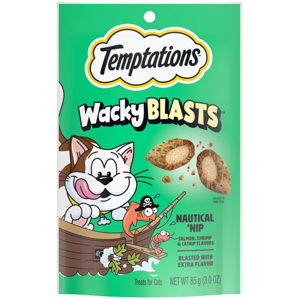 Temptations Wacky Blasts Cat Treats, Nautical ‘Nip Flavor image 1