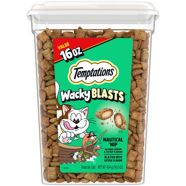 Temptations Wacky Blasts Cat Treats, Nautical ‘Nip Flavor image 1
