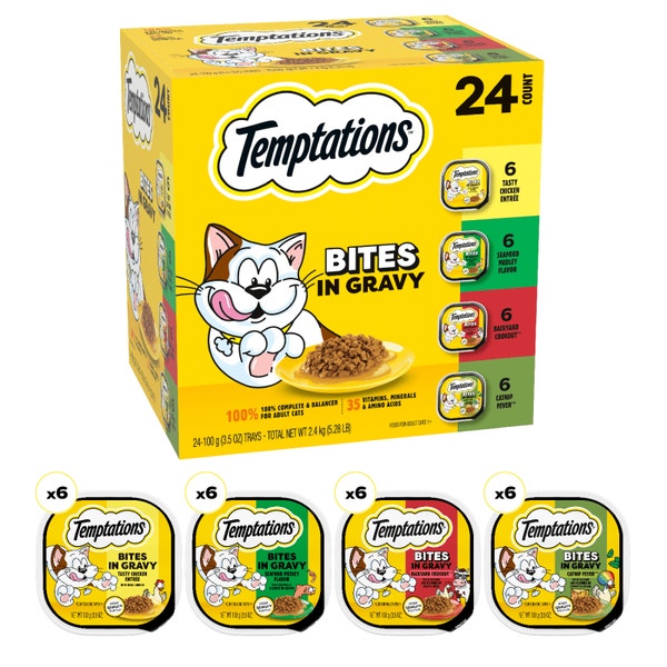Temptations Bites in Gravy 24 Count Variety Pack image 5