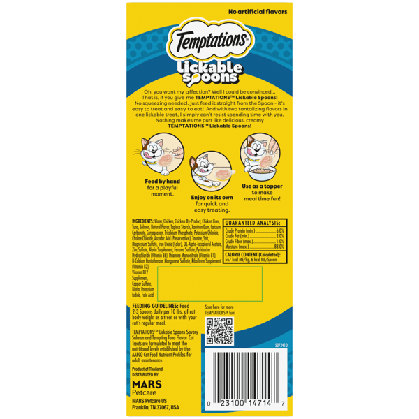 Temptations Lickable Spoons Savory Salmon and Tempting Tuna image 2