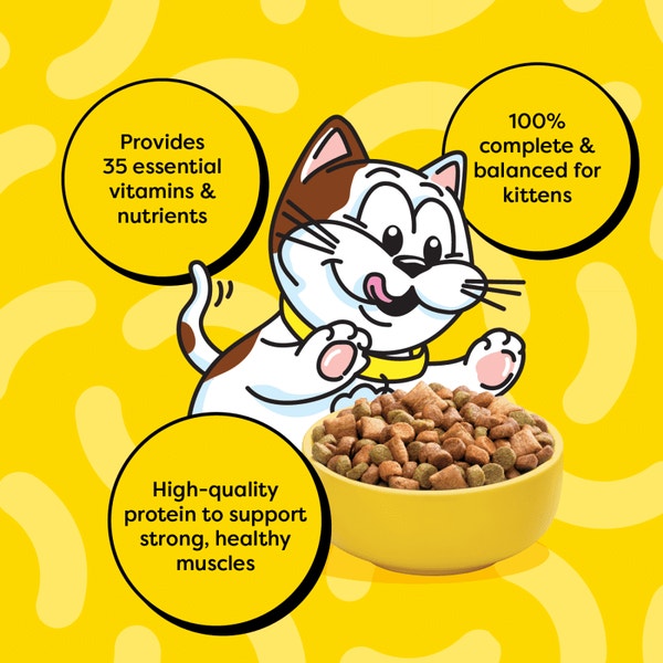 Temptations Dry Kitten Food Tasty Chicken & Dairy Flavor Cat Food image 3