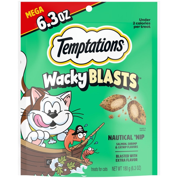 Temptations Wacky Blasts Cat Treats, Nautical ‘Nip Flavor image 1