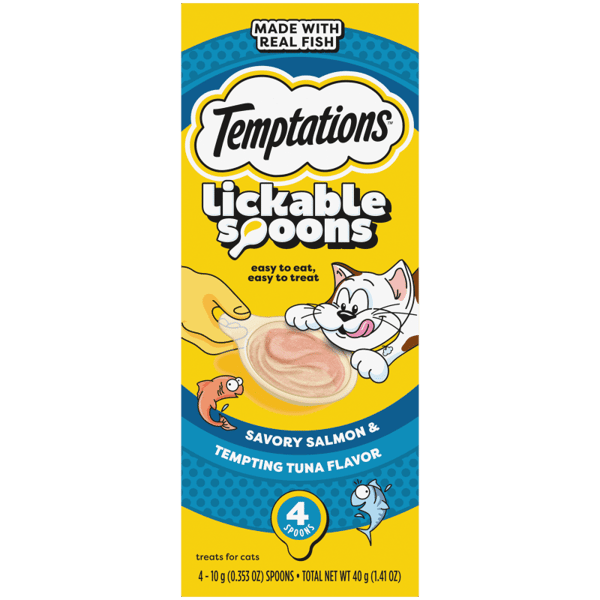 Temptations Lickable Spoons Savory Salmon and Tempting Tuna image 1