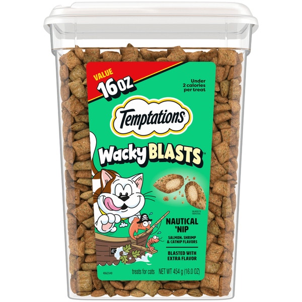 Temptations Wacky Blasts Cat Treats, Nautical ‘Nip Flavor image 1