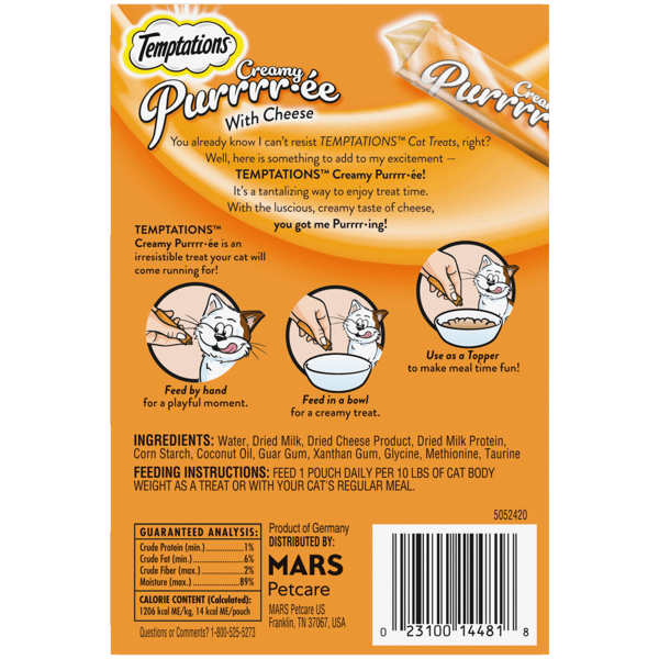 Creamy Puree Cheese Lickable Cat Treats image 2