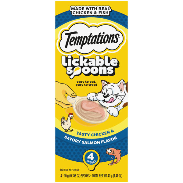 Temptations Lickable Spoons Tasty Chicken and Savory Salmon image 1
