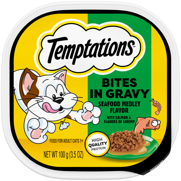 Seafood Medley Flavor Bites in Gravy image 1