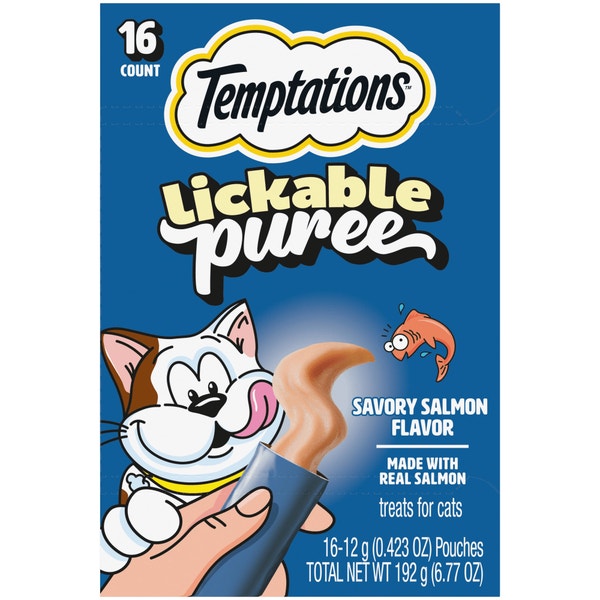 Creamy Puree Salmon Lickable Cat Treats image 1