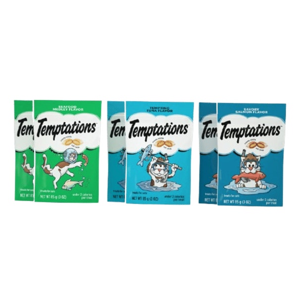 Classic Cat Treats, Seafood Medley, Tempting Tuna, Savory Salmon image 4