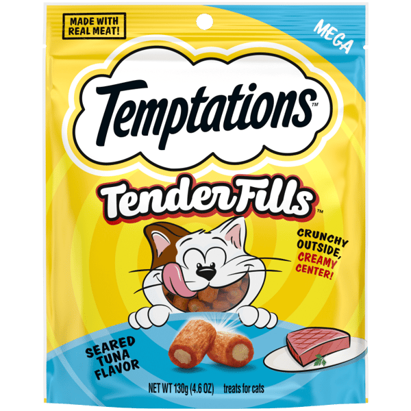 Temptations Tender Fills Cat Treats Seared Tuna Flavor 4.6 oz. Pouch