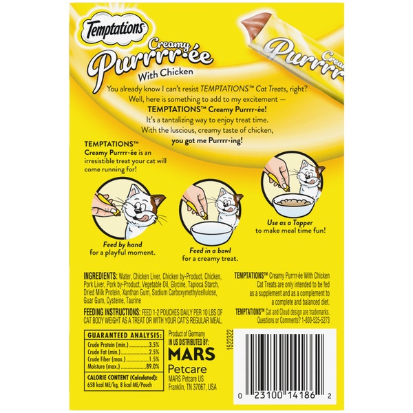 Lickable Puree Chicken Cat Treats image 2