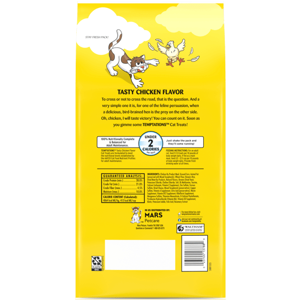 Temptations cat treats nutrition facts store