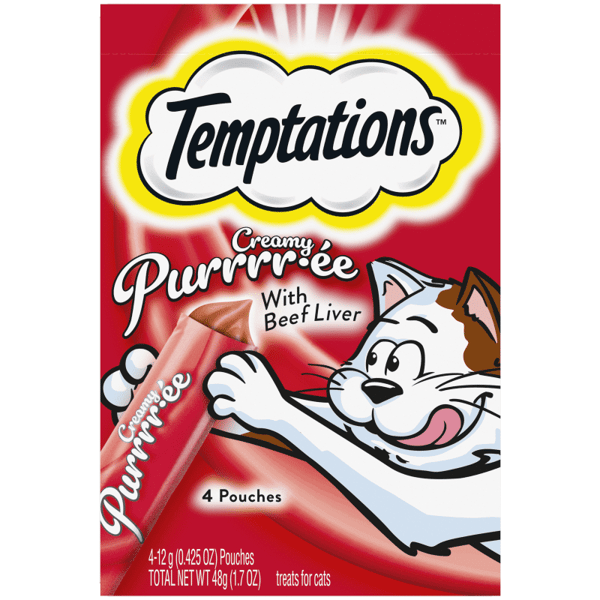 Creamy Puree Beef Liver Lickable Cat Treats image 1