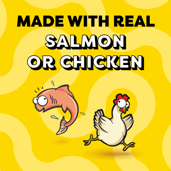 Creamy Puree Variety Pack Salmon and Chicken Lickable, Squeezable Cat Treats image 3