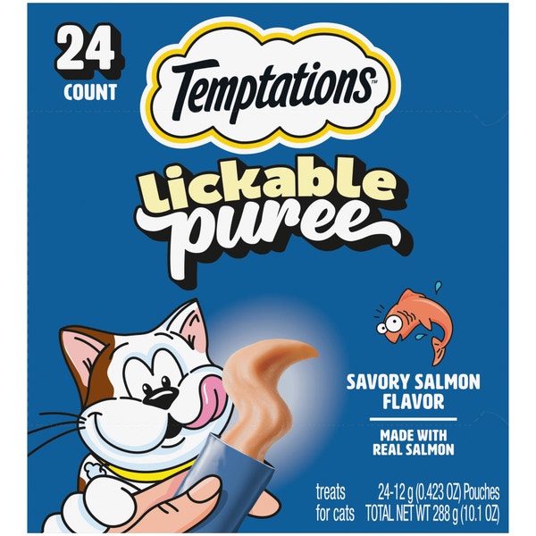 Creamy Puree Salmon Lickable Cat Treats image 1