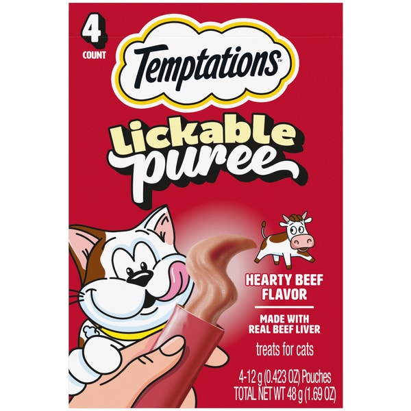 Creamy Puree Beef Liver Lickable Cat Treats image 1