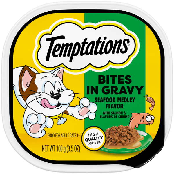Seafood Medley Flavor Bites in Gravy image 1