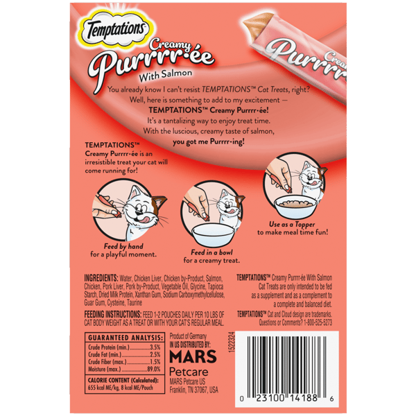 Creamy Puree Salmon Lickable Cat Treats image 2