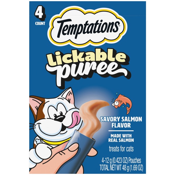 Creamy Puree Salmon Lickable Cat Treats image 1