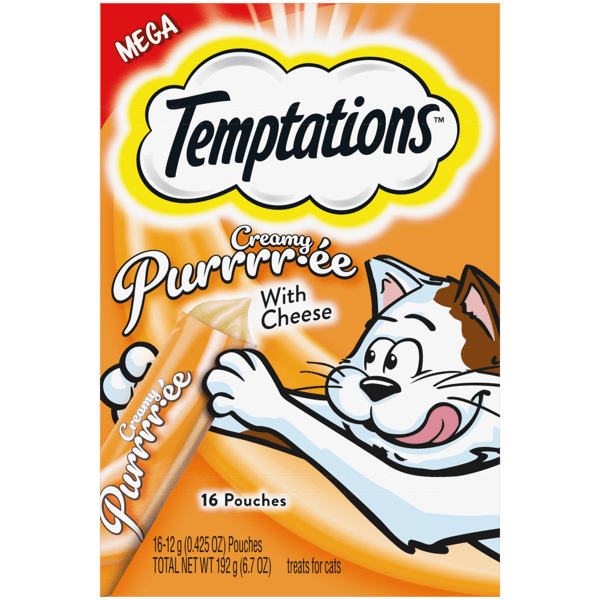 Creamy Puree Cheese Lickable Cat Treats image 1