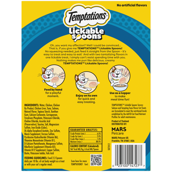 Temptations Lickable Spoons Savory Salmon and Tempting Tuna image 2