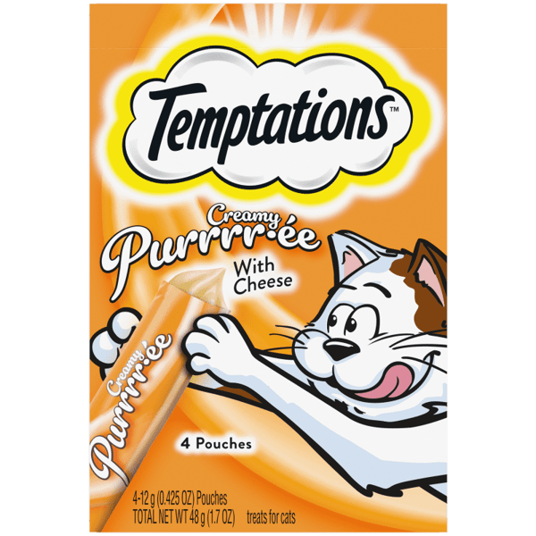 Creamy Puree Cheese Lickable Cat Treats image 1