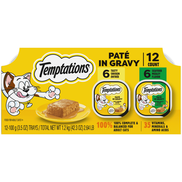 Tasty Chicken and Seafood Medley Paté in Gravy Flavor Variety Pack image 1