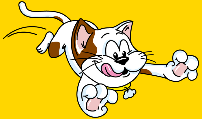 TEMPTATIONS™ cat leaping forward