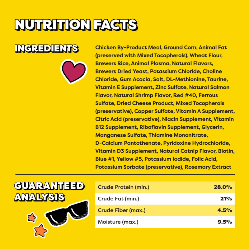 Temptations Wacky Blasts Cat Treats, Nautical ‘Nip Flavor, 6.3 oz. Pouch ingredients image