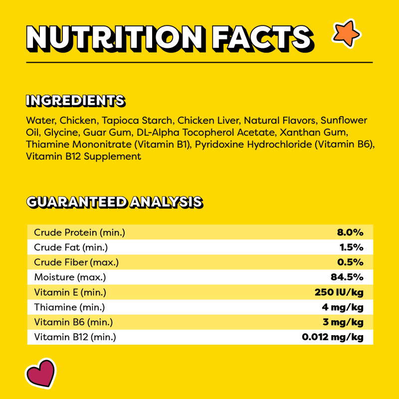 Temptations Lickable Puree Senior Cat Treats, Tasty Chicken Flavor, 4 Count ingredients image