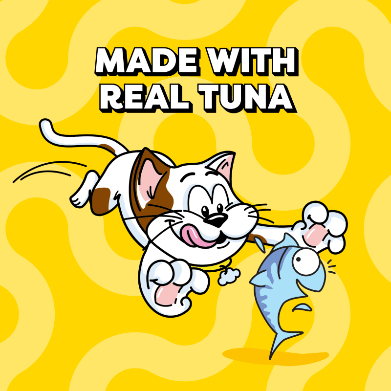Lickable Puree Tuna, Squeezable Cat Treats guaranteed analysis image