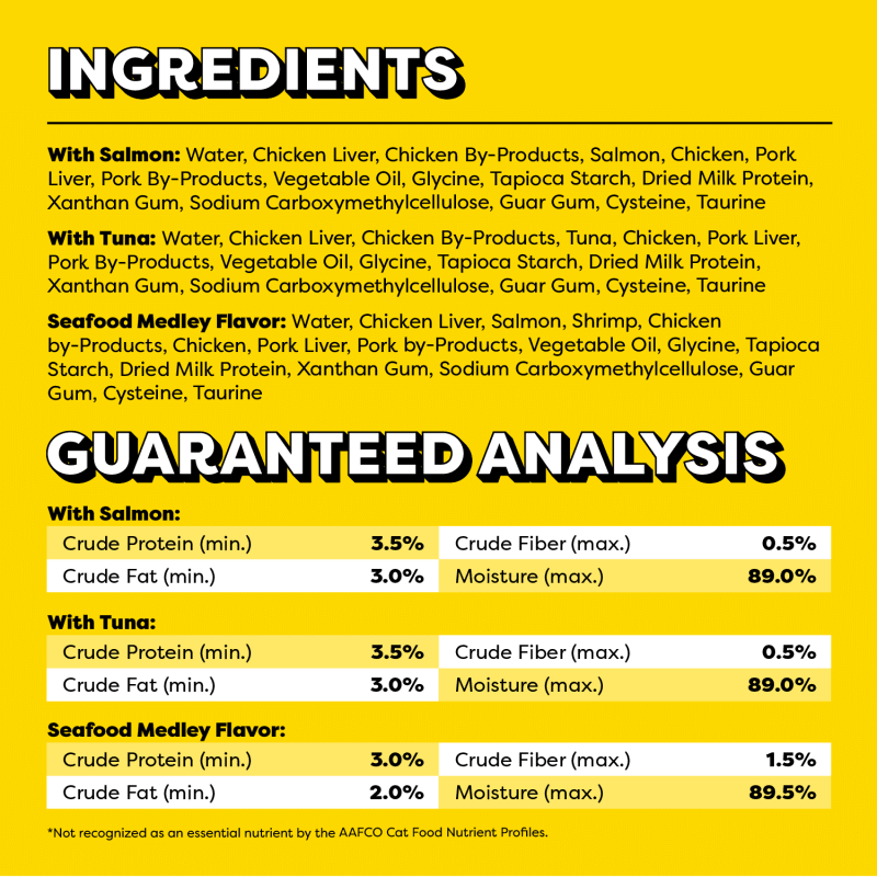 Creamy Puree Mix-Ups Lickable, Squeezable 24 Count Variety Pack ingredients image