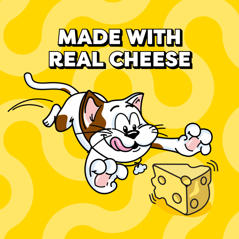 Lickable Puree Cheese Squeezable Cat Treats guaranteed analysis image