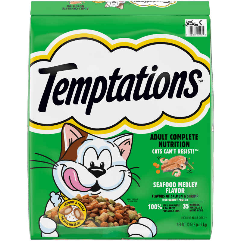 indoor cat food green bag