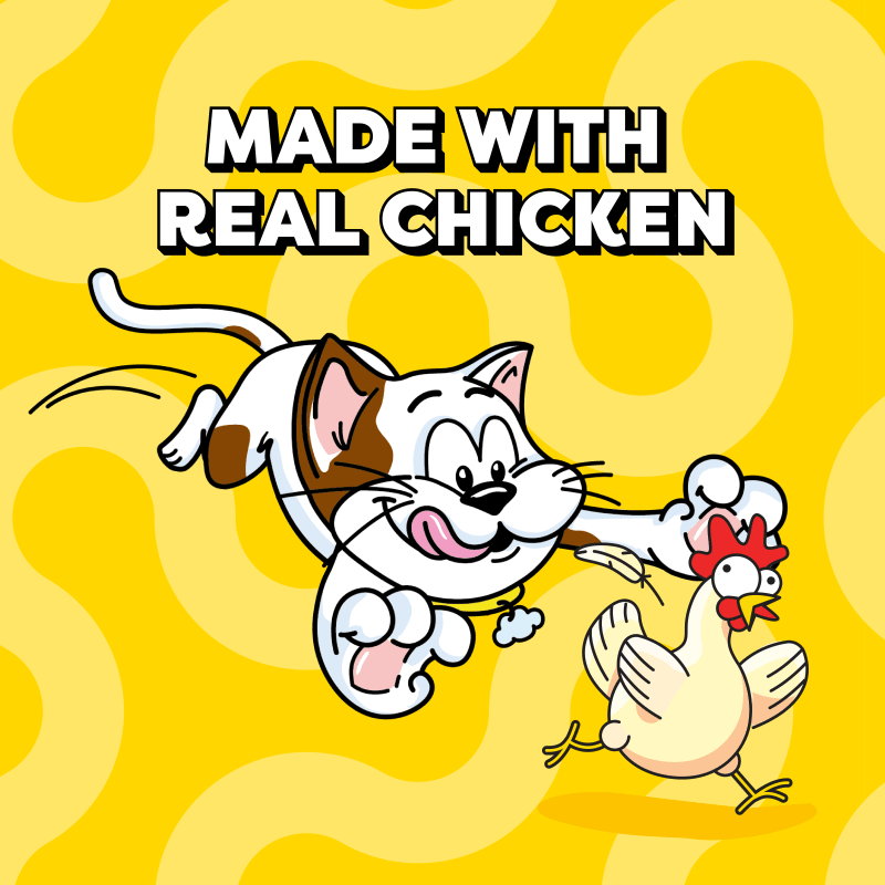 Lickable Puree Chicken Squeezable Cat Treats guaranteed analysis image